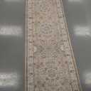 Washable 2x8 Hallway Runner Rug: Vintage Water Resistant Kitchen Entryway Rug Ultra Soft Living Room Bedroom Carpet with Non Slip Backing Indoor Low Pile Floor Mat for Bathroom Dining Room(2x8,Beige)