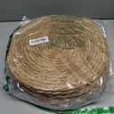 13 in Round Woven Placemats Plate Chargers Set of 12, Boho Farmhouse Rustic Woven Place Mats for Kitchen Dining Party Table Decor, Rattan Wicker Table Mats Jute Braided Chargers for Dinner Plates