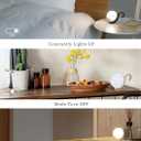 Musashi Night Light Motion Sensor Indoor Portable Light Battery Powered Rechargeable Kitten Night Light Black WAM-051BK