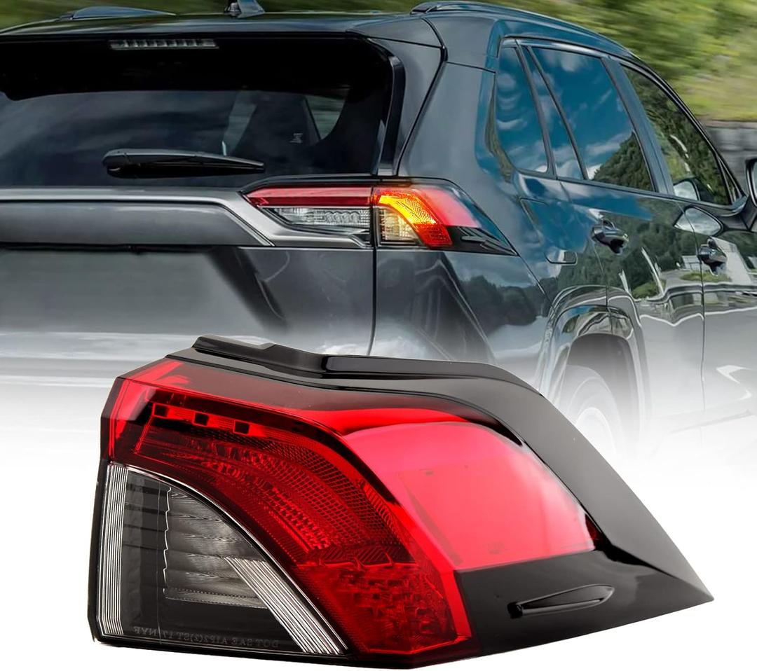 Tail Light for Toyota RAV4 2019 2020 2021 2022 Outer Rear Brake Lamp Replace# 81560-0R090 TO2805148 Passenger Side (Right)