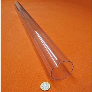 Polycarbonate Round Tube 2.25" (2 1/4") OD x 2 1/8"" (2.125") ID x 1/16" Wall x 24" (More Length Options)