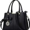 KKXIU 3 Zippered Compartments Purses and Handbags for Women Top Handle Satchel Shoulder Ladies Bags