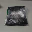 heipeiwa Women's Satin Pants Dress Casual Pleated Pull on High Waist Pants Baggy Front Tapered Trouser M