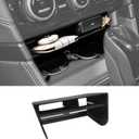 Center Console Organizer Compatible with Subaru Forester 2019 2020 2021 2022 2023 2024 Accessories, Middle Console Storage Box Insert Tray Secondary Compartment Charging Hole (NOT for XT)