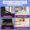 Stainless Steel Stove Gap Covers (2 Pack),Protect Gap Filler Sealing Spills in Kitchen Counter (23inch)