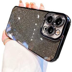 Compatible with iPhone 14 Pro Case Glitter Luxury Cute Flexible Bling Cover Camera Protection Shockproof Phone Case for Women Girl Men Design for iPhone 14 Pro
