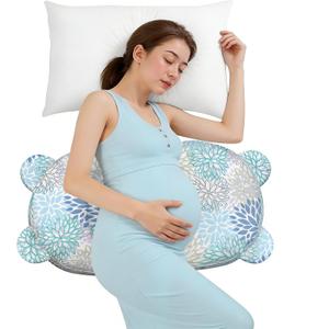 Pregnancy Pillow for Sleeping,Maternity Pillow with Cooling,Maternity Support for Back and Hip Relief,Soft and Comfortable Wedge Pregnancy Pillows Side Sleeping Support for Belly with Removable Cover
