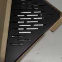 Bathroom Corner Shelves for Shower - Adhesive / Stick / Drill / No Drill - 16" Strong Black Floating Corner Shelf for Tiled Wall, Bathroom, Inside Shower Caddy, Shelf Wall Mount Triangular, Organizer