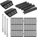 Genesis Grill Replacement Parts for Weber Genesis E-310 E-330 S-330 EP-330 S-310 Grill Parts 7621 Flavorizer Bars Parts 7524 Grates Replacement 65505 Heat Deflector 62752 Burner Tubes 300 Series Parts