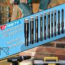 DKIBBITH 7 Pack Dry Diamond Drill Bits & Tile Drill Bits Set for Ceramic, Porcelain, Marble, Granite, Stone, Glass - Round Shank 3/16", 1/4"(x2), 5/16", 3/8", 1/2"+1 Pack Drill Bit 1/4"