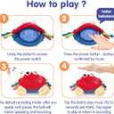 hahaland Baby Toys 6-12 Months - Bouncing Singing Crab Crawling Dancing Jumping Crab Baby Boy Girl Gift for 6 7 8 9 10 11 12 18 Month Musical Tummy Time Sensory Toddler Toys 1 Year Old Birthday Gift