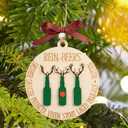 10 x Rein-Beers Christmas Ornament, Funny Wooden Ornament, Cowokers White Elephant Gift, for Men Friends, Funny Beer New Year Ideas 2024