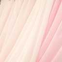 Deluxe Pink Artificial Wedding Arch Flowers with Drapes Kit-Pack of 5, 2pcs Flower Arrangements 3pcs Hanging Sheer Drapes Blue Ceremony Arbor Reception Backdrop Rose Floral Decorations.