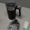 4 in 1 Electric Milk Frother: 10oz/350 mL Large Capacity Electric Milk Steamer for Hot and Cold Milk Froth - Automatic Milk Frother & Warmer for Latte, Cappuccinos, Macchiato, Hot Chocolate (Black)