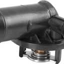 X AUTOHAUX Coolant Thermostat Housing for Dodge Grand Caravan for Dodge Journey 2011-2020 5184570AH Black