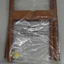 MUDEELA Plant Stand for Indoor Plants: Adjustable Width Fits 812 Inch Pots - Mid Century Modern Bamboo Plant Stand - 14.5 Inch Single Tier Small Floor Plant Holder, Dark Brown, 1 Pack (Without Pot)