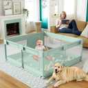 Fodoss Playpen for Babies and Toddlers, Green Playpen for Apartment, Kids Play Pen, Extra Large Baby Play Pen, Big Playard for Infants