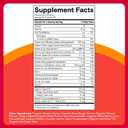 SmartyPants Organic Kids Multivitamin Gummies: Probiotics, Omega 3 (ALA), Vitamin D3, C, Vitamin B12, B6, A, K & Zinc for Immune Support, Biotin, Three Fruit Flavors, 120 Count (30 Day Supply), EXP: 01/22/2027