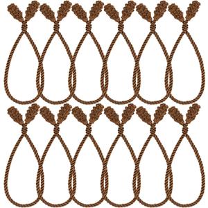 Shappy 12 Pieces Christmas Garland Ties for Banister Christmas Decorative Reusable Flexible Twist Ties for Garland Staircase Home Decoration Holiday Craft Wrapping (Brown)