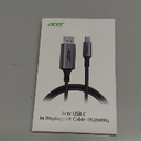acer USB C to DisplayPort Cable 6.6 FT (4K@60HZ 2K@165Hz), Type-C to DisplayPort Cord (Sturdy Aluminum, Plug & Play) Thunderbolt 3/4/5 Compatible with MacBook Pro/Air, iPhone 16 Pro/Max, XPS, Surface