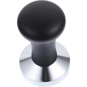 ULTECHNOVO Espresso Tamper with Iron Flat Bottom and Wooden Handle, Ergonomic Coffee Press Tool for Coffee Making Accessory, Restaurant Use, Smooth Polished Surface