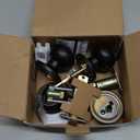 All Keyed Identical Deadbolt Door knob Single Cylinder Deadbolt Lock Combo Set, Classic Matte Black Exterior Door Knobs with Deadbolt Entrance and Front Door Lock (1)