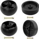 HQPASFY 4 Pack 734-0973 Deck Wheels 734-04155 Deck Wheels Compatible with Cub Cad et XT1-LT46, MTD, Craftsman T240 42" 44" 46" 50" Deck Lawn Mower Replace# 112-0677 112-0337