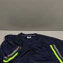 Retro Fans Football Jerseys for Men Women Unisex Workout T-Shirts Fashion Tops Casual Outfits (XX-Large, Gray/Lime Green Stripe-navy Jersey)