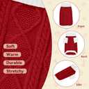 Dog Sweater for Small Dogs Argyle Cable Knit Turtleneck Pullover Winter Clothes Boys Girls Stretch Puppy Doggie Chihuahua Yorkie Pomeranian Toy Poodle Pet (XS, Red)