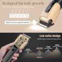 Dog Clippers for Grooming for Heavy Thick Coat, LED Light 2200mAh Dog Grooming Kit, Low Noise Hair Trimmer,Cordless Pet Hair Shaver with Stainless Steel Blade for Small and Large Dogs (Gold)