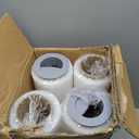 18" x 1500 Ft Heavy Duty Stretch Shrink Wrap with Handle, 80 Gauge, 4 Pack