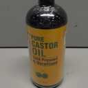 Pure Cold Pressed Castor Oil - Big 32 fl oz Bottle - Unrefined & Hexane Free - 100% Pure Castor Oil for Hair Growth, Thicker Eyelashes & Eyebrows, Dry Skin, Healing, Hair Care, Joint and Muscle Pain