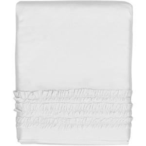 Crib Skirt Petite Ruffle White - Cotton - 15 Inch Drop