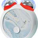 3-in-1 Skin Care Tools,Microcurrent Facial Device, Face Neck Lift Device, Double Roller Facial Massager, Promote Skin Care Absorption, Light Lines (White)