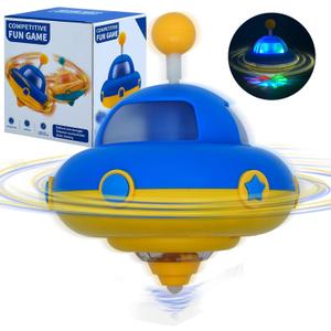 Light Up Spining Top Toy with Flashing Lights, Learning/Sensory Toys for Toddlers, Fidget Toys for Adult and Kids, Birthday Party Favors Toys for 3 4 5 6 7 8 9 10 Year Old Boys Girls