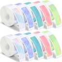 Gersoniel 1600 Pcs Label Tapes Compatible with D30 Label Printer Laminated Labeling Stickers Thermal Labels for Home Office