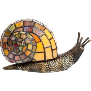 Dale Tiffany TA15173 Snail Tiffany Accent Table Lamp, Antique Bronze