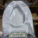 Lunderg Raised Toilet Seat with Handles - Elongated - Easy to Install Toilet Seat Risers for Seniors - Adds 3 Inches & Works like the one youve always used - Elegant design - No Hospital Vibe