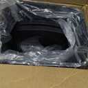 CEROELDA 3 Pack Slim Bathroom Trash Can, 10L/2.6 Gal with Press Top and Pop-up Lid, Plastic Wastebasket for Toilet, Office, Bedroom (Black)