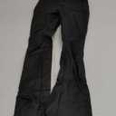 WDIRARA Women's PU Leather High Waisted Bell Bottom Flare Pants Party Club Streetwear (Black) XS 