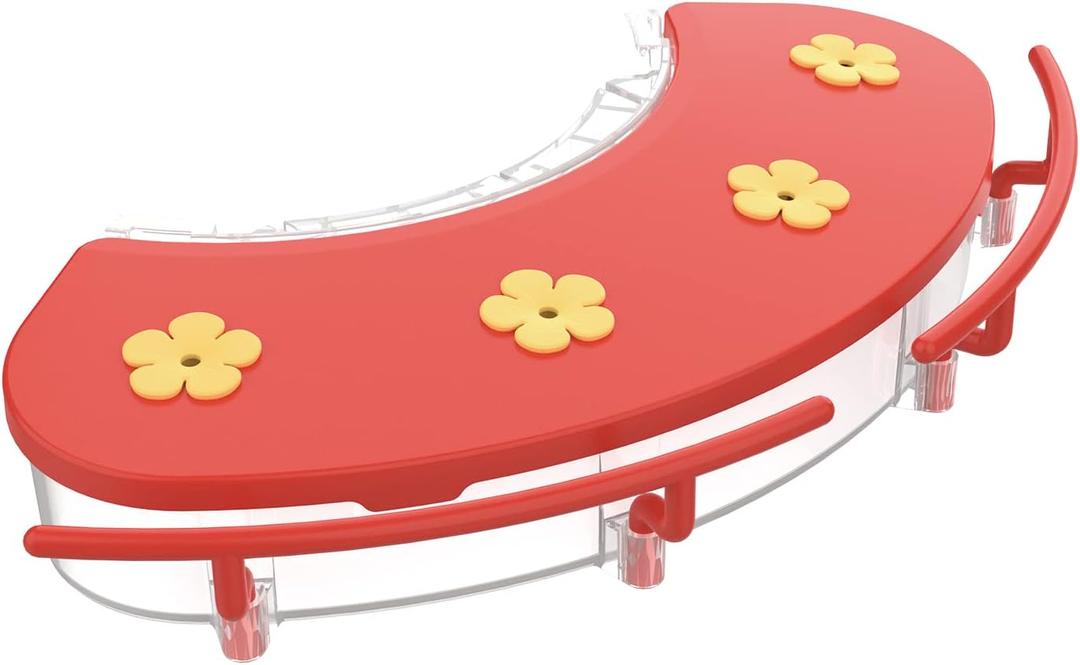 NETVUE Hummingbird Feeder Perch, Compatible with Birdfy, Attract Hummingbirds, 18.3 oz Capacity, 2 in 1 Bird Feeder, Ideal Gift for Hummingbird Lovers