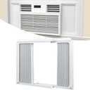 GCGOODS Window Air Conditioner Side Panels with Frame, Adjustable Window AC Side Panel Kit, Universal Fits for 5,000 BTU Window Air Conditioner Units, Window AC Side Panel with Frame
