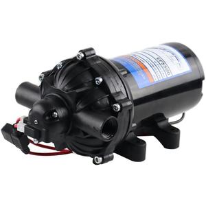 Everflo EF5500BOX 5.5GPM 12V Diaphragm Pump1/2 FNPT Connection, 5.5 GPM, Black