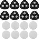 Appliance Casters  Furniture Sliders & Appliance Rollers for Kitchen, Coffee Machine, Blender, Oven  Helps Mom or Wife Easily Solve Countertop Sliding (Black, 8pcs)