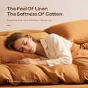 JELLYMONI 100% Washed Cotton Pillowcases, Standard, Envelope Closure 2-Pack | OEKO-TEX Certified, No Zipper, Linen-Look Texture, Pre-Shrunk, Breathable, Soft Relaxed Feel, 20 x 26 in