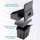 Trunk Storage Bins Fit for 2020-2024 Model Y 5-Seater (Only fit Production in New York) Upper and Lower 2 Tier Rear Trunk Storage Bins Side Box (Not Fit Production in Mexico/Austin/Berlin)