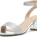 DREAM PAIRS Women's Open Toe Ankle Strap Low Block Chunky Heels Sandals Party Dress Pumps Shoes 7,5