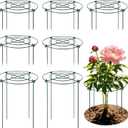 Peony Cages and Supports 8 Pack, 11.5 x 20 Inch Heavy Duty Plant Support Cage Set for Peonies, Roses & Tomatoes – Garden Stakes & Plant Cages for Outdoor Plants (8 Pack, 11.5 x 20 Inch)