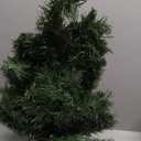 Prelit 2ft Small Christmas Tree, Leeheeyee Artificial mini Christmas Tree with 50 LED Lights, Battery Operated Tabletop Xmas Tree with Burlap Base for Table Desk Home Christmas Decor