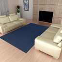 Garland Rug Town Square Navy Blue 3' x 5' Non Slip Area Rug for Living Rooms & Hallways, Stylish & Durable for High-Traffic Areas